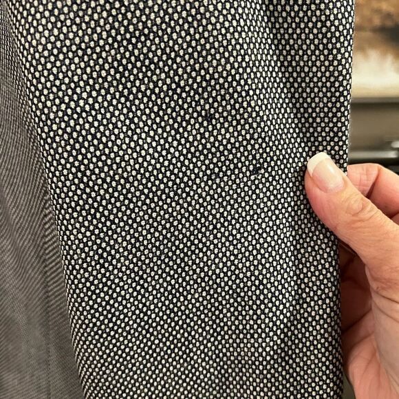 Vintage Pendleton Wool Blazer Navy Herringbone Padded Shoulders, size 12 - Picture 7 of 11